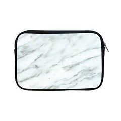 White Marble Texture Pattern Apple Ipad Mini Zipper Cases by Jancukart