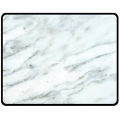 White Marble Texture Pattern Double Sided Fleece Blanket (medium) 