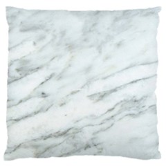 White Marble Texture Pattern Standard Flano Cushion Case (one Side)