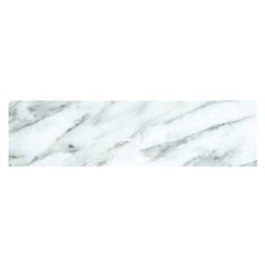 White Marble Texture Pattern Oblong Satin Scarf (16  X 60 )