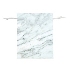 White Marble Texture Pattern Lightweight Drawstring Pouch (s)