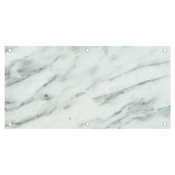 White Marble Texture Pattern Banner and Sign 4  x 2 