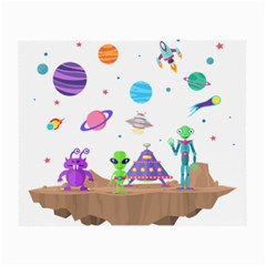 Alien Ufo Star Universe Star Vector Image Small Glasses Cloth by Jancukart