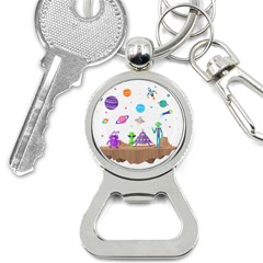 Alien Ufo Star Universe Star Vector Image Bottle Opener Key Chain