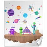 Alien Ufo Star Universe Star Vector Image Canvas 8  x 10  8.15 x9.66  Canvas - 1