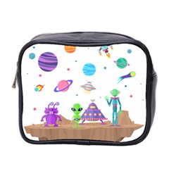 Alien Ufo Star Universe Star Vector Image Mini Toiletries Bag (two Sides)