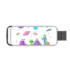 Alien Ufo Star Universe Star Vector Image Portable Usb Flash (one Side)