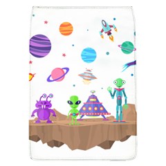 Alien Ufo Star Universe Star Vector Image Removable Flap Cover (l)