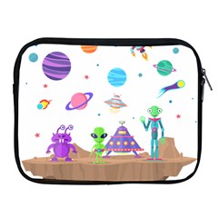 Alien Ufo Star Universe Star Vector Image Apple Ipad 2/3/4 Zipper Cases