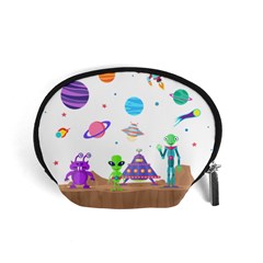 Alien Ufo Star Universe Star Vector Image Accessory Pouch (small)