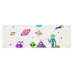 Alien Ufo Star Universe Star Vector Image Banner And Sign 6  X 2 