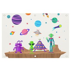 Alien Ufo Star Universe Star Vector Image Banner And Sign 6  X 4 