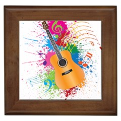 String Instrument Acoustic Guitar Framed Tile