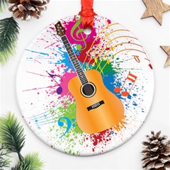 String Instrument Acoustic Guitar Ornament (round)