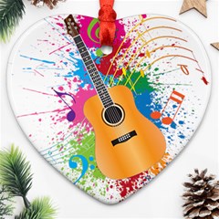 String Instrument Acoustic Guitar Ornament (heart)