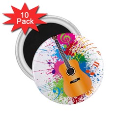 String Instrument Acoustic Guitar 2 25  Magnets (10 Pack) 