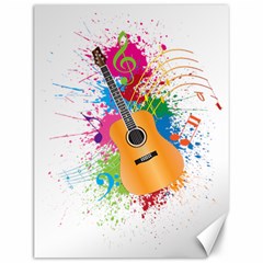 String Instrument Acoustic Guitar Canvas 12  X 16 