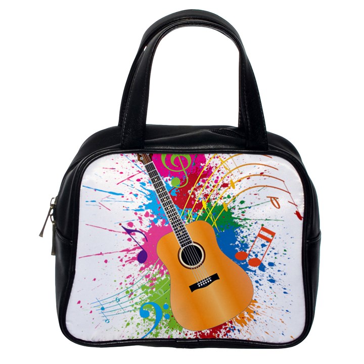 String Instrument Acoustic Guitar Classic Handbag (One Side)