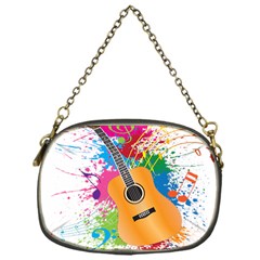 String Instrument Acoustic Guitar Chain Purse (one Side)