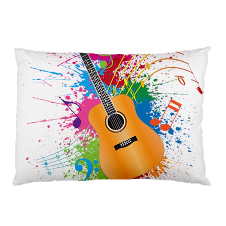 String Instrument Acoustic Guitar Pillow Case