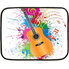 String Instrument Acoustic Guitar Double Sided Fleece Blanket (mini)  by Jancukart