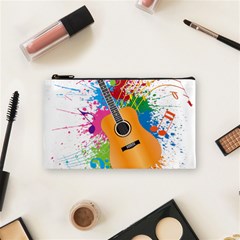 String Instrument Acoustic Guitar Cosmetic Bag (small) by Jancukart