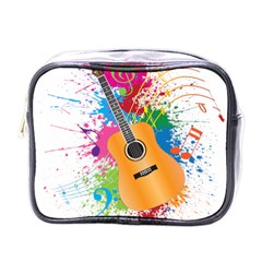 String Instrument Acoustic Guitar Mini Toiletries Bag (one Side) by Jancukart