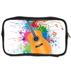 String Instrument Acoustic Guitar Toiletries Bag (two Sides) by Jancukart