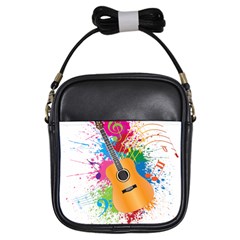 String Instrument Acoustic Guitar Girls Sling Bag