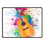 String Instrument Acoustic Guitar Fleece Blanket (Small) 50 x40  Blanket Front