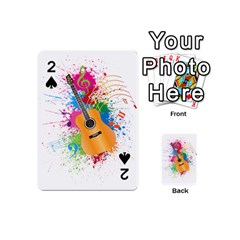 String Instrument Acoustic Guitar Playing Cards 54 Designs (mini) by Jancukart