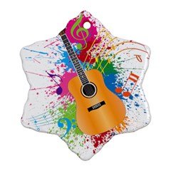 String Instrument Acoustic Guitar Ornament (snowflake) by Jancukart