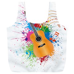 String Instrument Acoustic Guitar Full Print Recycle Bag (xxl)