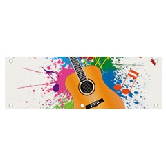 String Instrument Acoustic Guitar Banner And Sign 6  X 2 