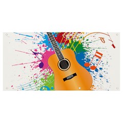 String Instrument Acoustic Guitar Banner And Sign 8  X 4 