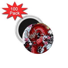 Drawing Red Dragon Legendary 1 75  Magnets (100 Pack) 