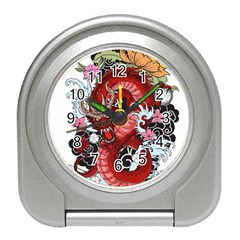 Drawing Red Dragon Legendary Travel Alarm Clock