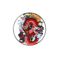 Drawing Red Dragon Legendary Hat Clip Ball Marker by Jancukart