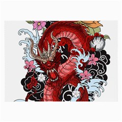 Drawing Red Dragon Legendary Large Glasses Cloth (2 Sides)