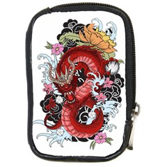 Drawing Red Dragon Legendary Compact Camera Leather Case by Jancukart