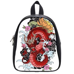 Drawing Red Dragon Legendary School Bag (small) by Jancukart