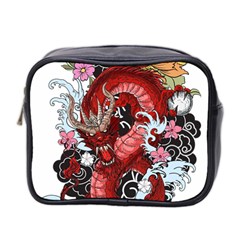 Drawing Red Dragon Legendary Mini Toiletries Bag (two Sides) by Jancukart