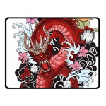 Drawing Red Dragon Legendary Fleece Blanket (Small) 50 x40  Blanket Front