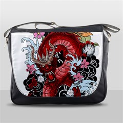 Drawing Red Dragon Legendary Messenger Bag