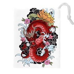 Drawing Red Dragon Legendary Drawstring Pouch (4xl)