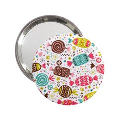 Candy Background Cartoon 2 25  Handbag Mirrors by Jancukart