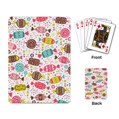 Candy Background Cartoon Playing Cards Single Design (rectangle)