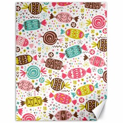 Candy Background Cartoon Canvas 18  X 24  by Jancukart