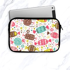 Candy Background Cartoon Apple Ipad Mini Zipper Cases by Jancukart