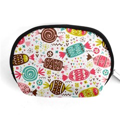 Candy Background Cartoon Accessory Pouch (medium) by Jancukart